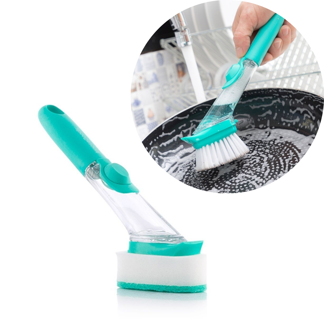 Birste ar ziepju dozatoru