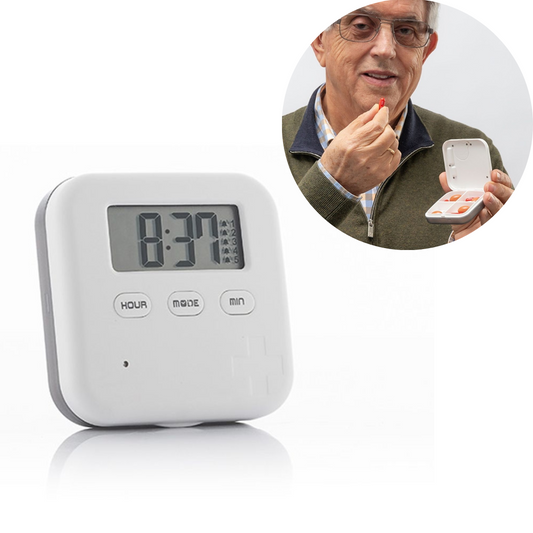 Elektroniska kārba tabletēm ar atgādinājumu