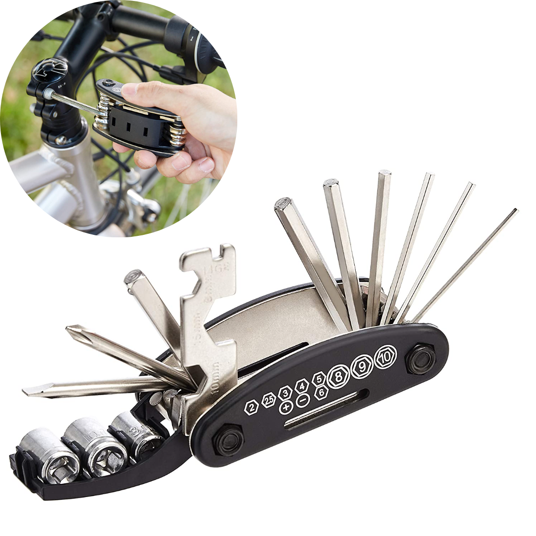 Velosipēda atslēgu komplekts 16in1