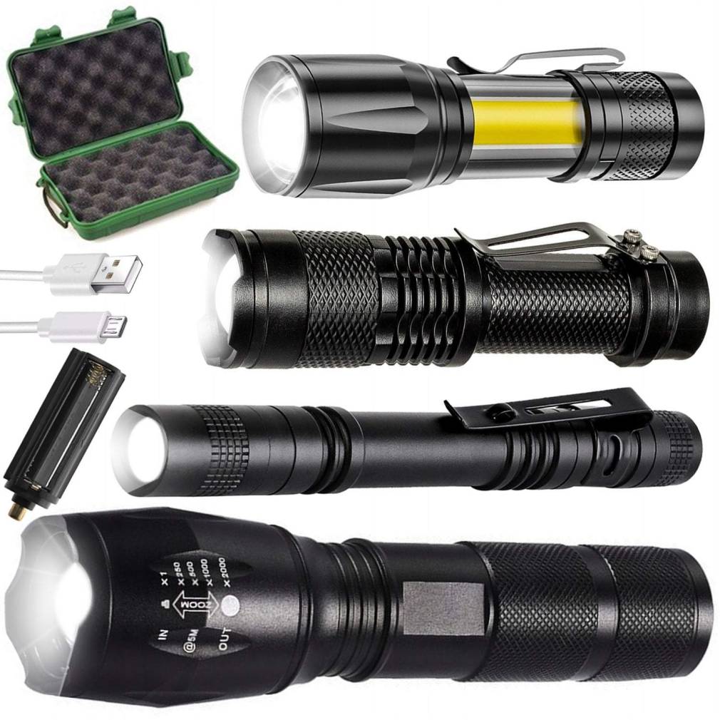 Taktisko LED lukturu komplekts