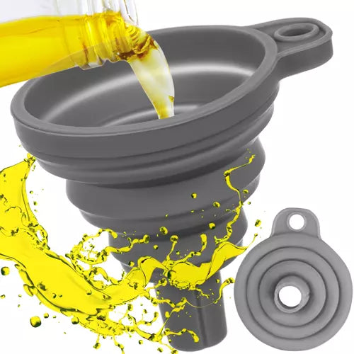 Saliekamā silikona piltuve