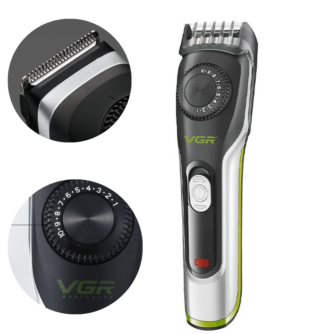 Matu, bārdas trimmeris regulējams skuveklis bezvadu griežamā skūšanās mašīnīte ar akumulatoru