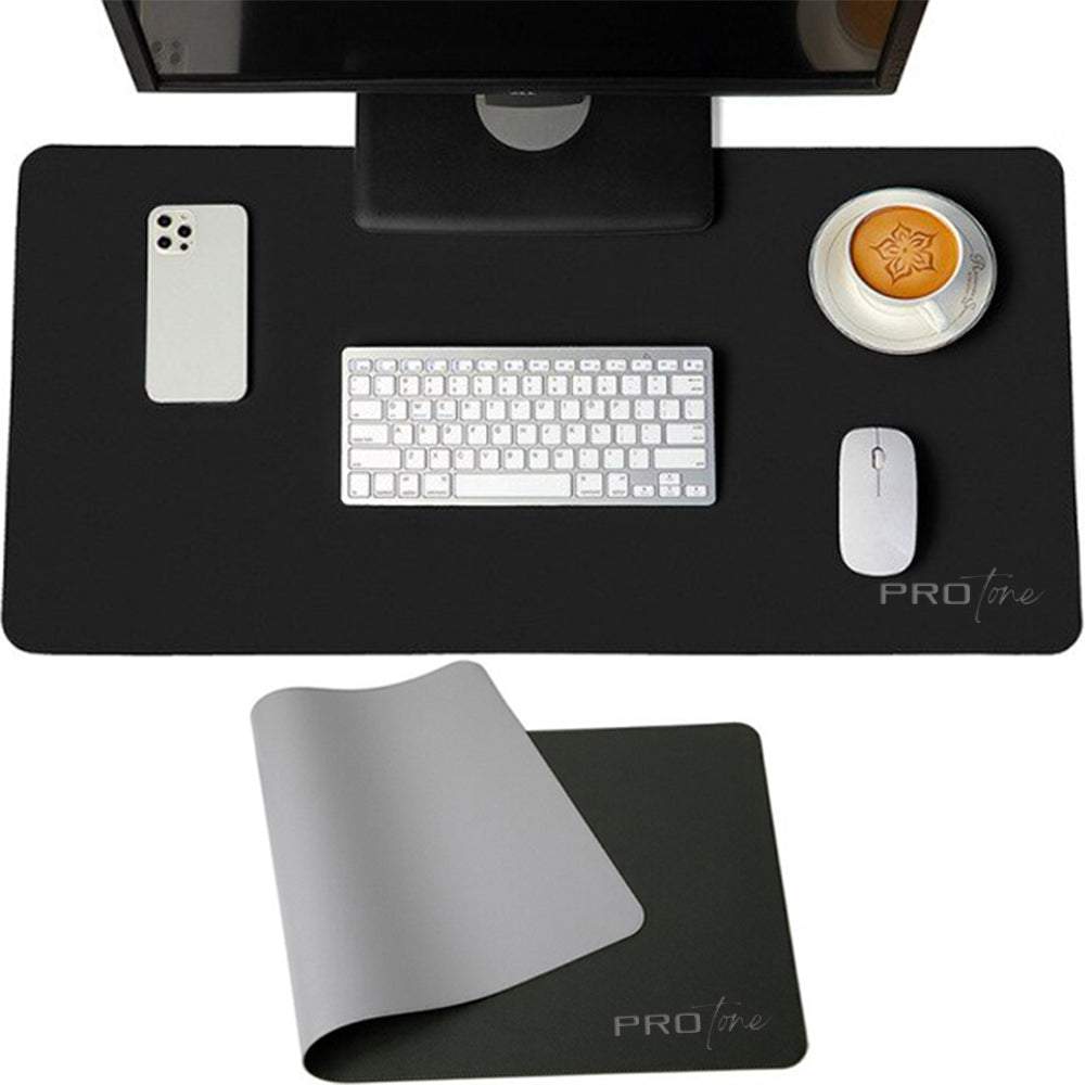 Divpusējs galda – peles paliktnis datoram no eko ādas