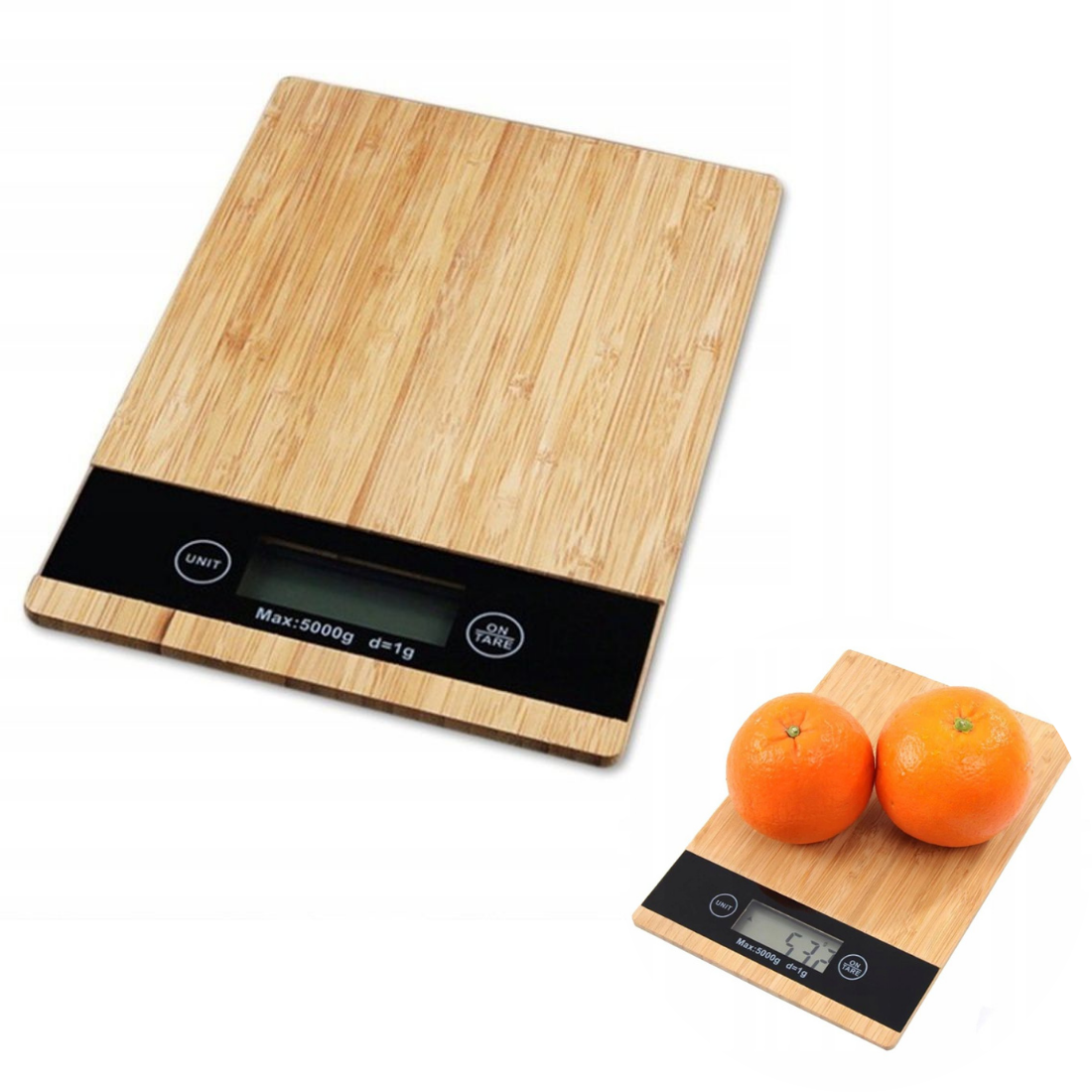 Elektroniskie Bambusa Virtuves Svari 5kg