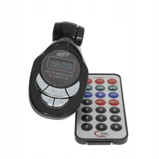 MP3 atskaņotājs ar FM modulatora raidītāju un LCD displeju