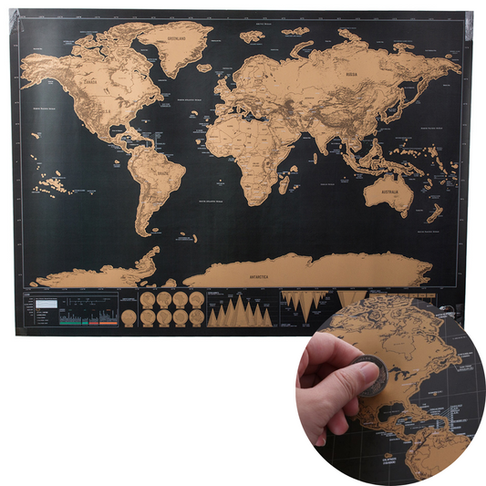 Skrāpējamā pasaules karte