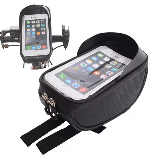 Ūdensizturīgs telefona turētājs-soma velosipēda stūrei