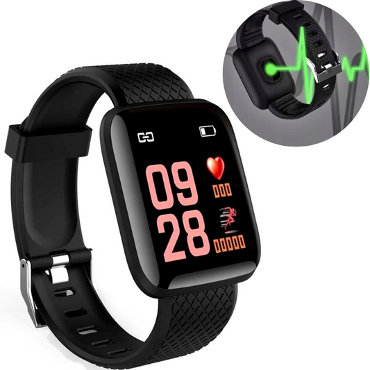 Viedpulkstenis Smart-Watch pedometrs, pulsa mērītājs