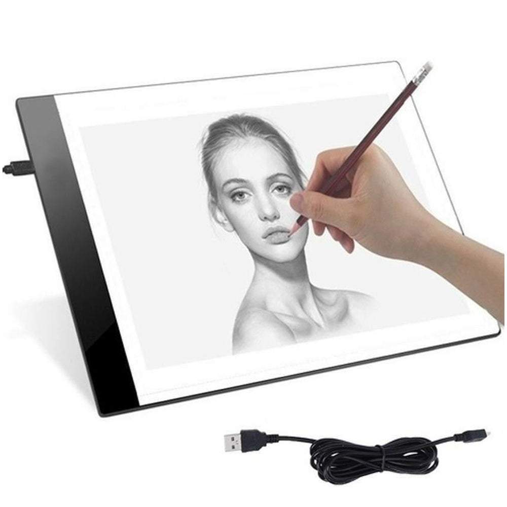 Dēlis ar apgaismojumu zīmēšanai, skicēšanai, lasīšanai