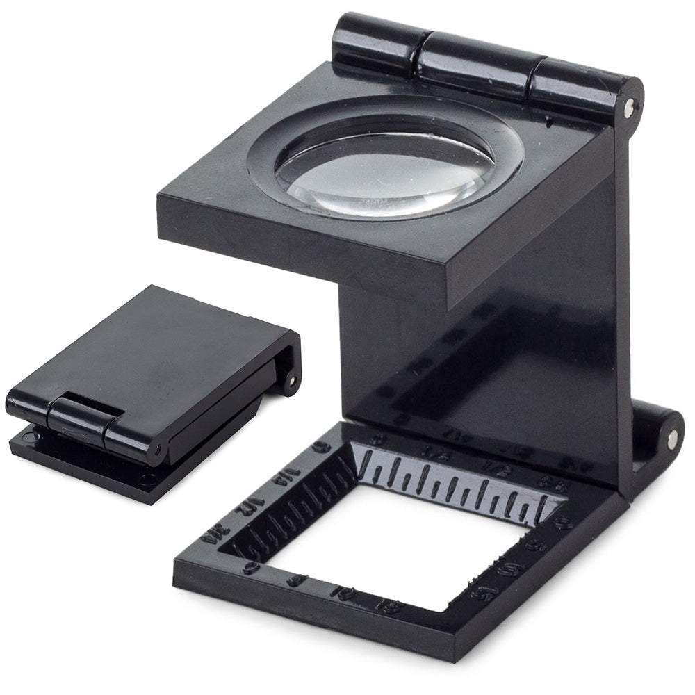 Palielināmais stikls - juveliera lupa uz statīva