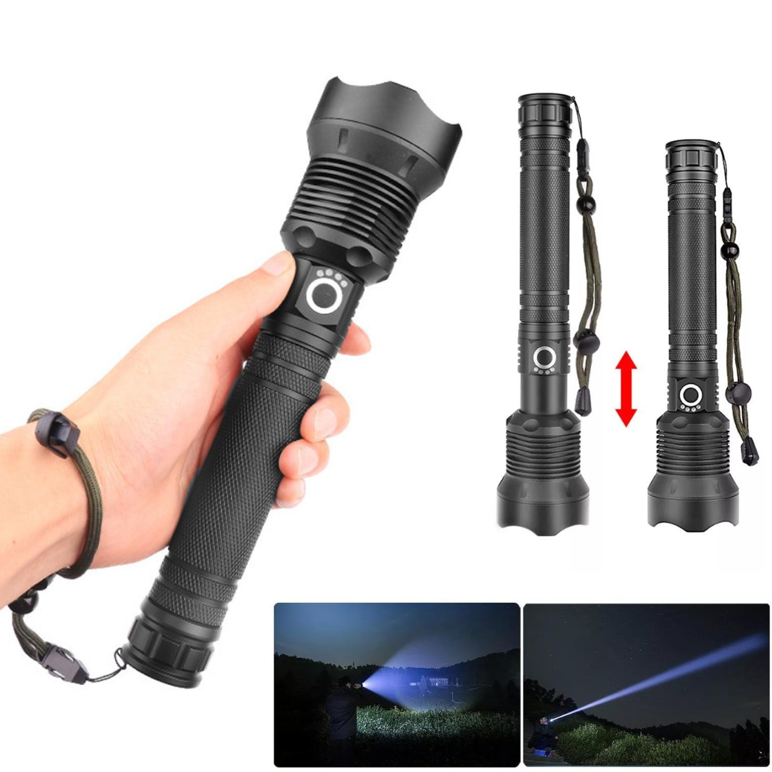 Militāri taktiskais LED lukturis