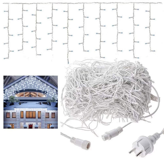 Āra LED lampiņas lāstekas,auksti baltas 12 M