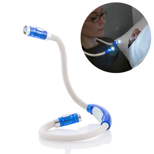 Kakla lampa, lukturītis grāmatu lasīšanai tumsā
