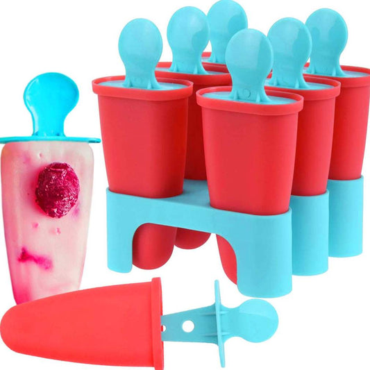 Formas saldējumiem ar turētāju (6 gabali)