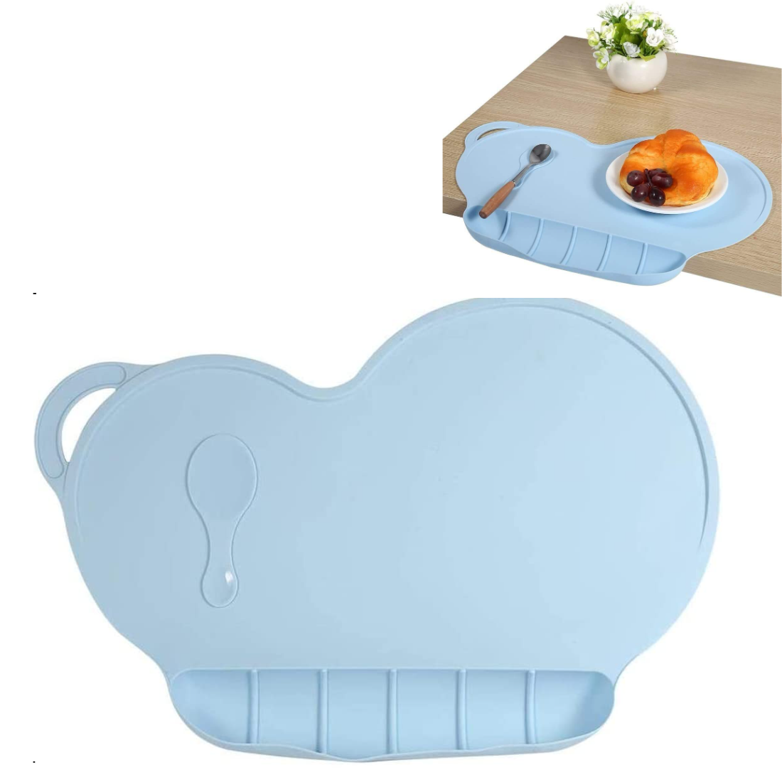 Neslīdošs silikona paklājs bērniem 40X27cm