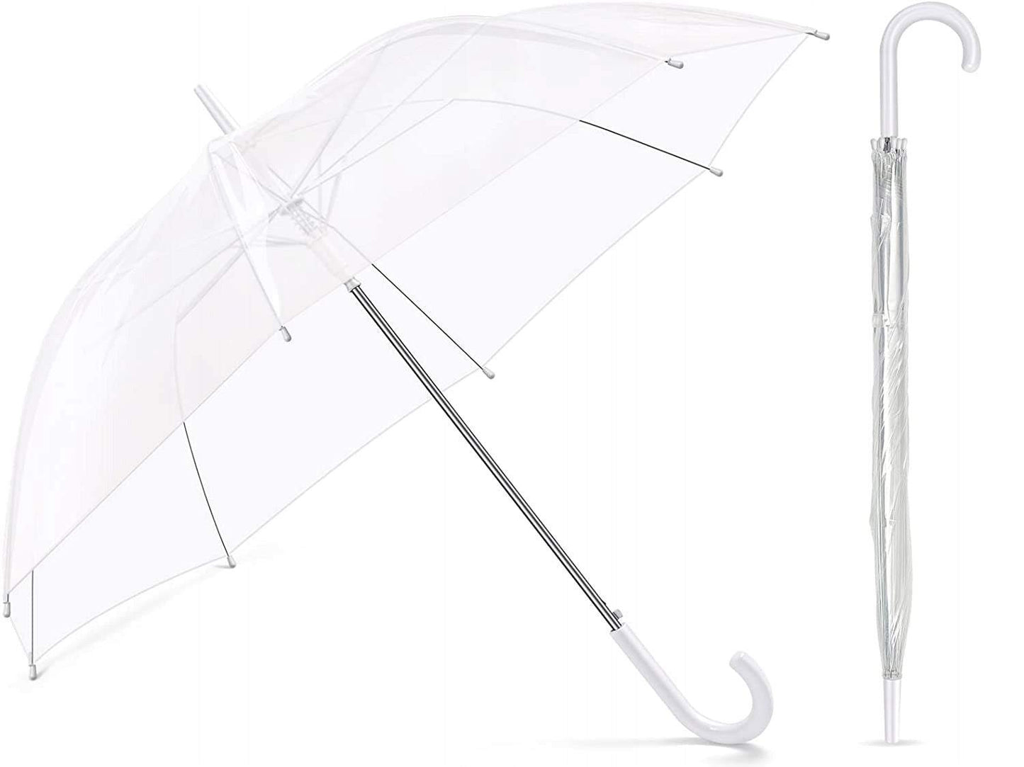 Caurspīdīgs lietussargs 105cm