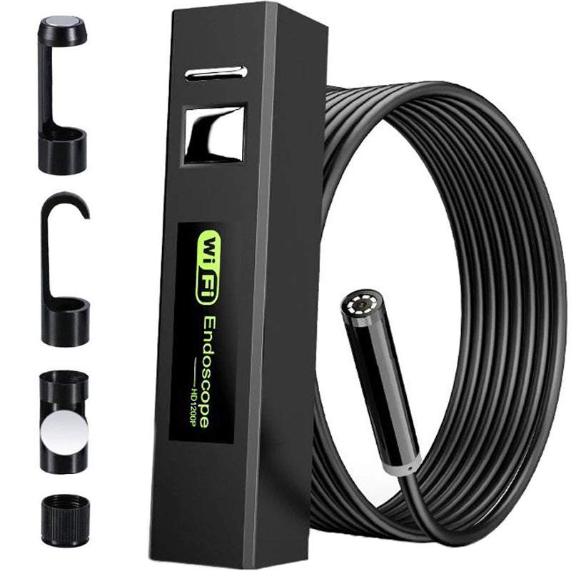 Endoskops Kamera Šaurām Vietām 5m 8mm LED Wi-Fi