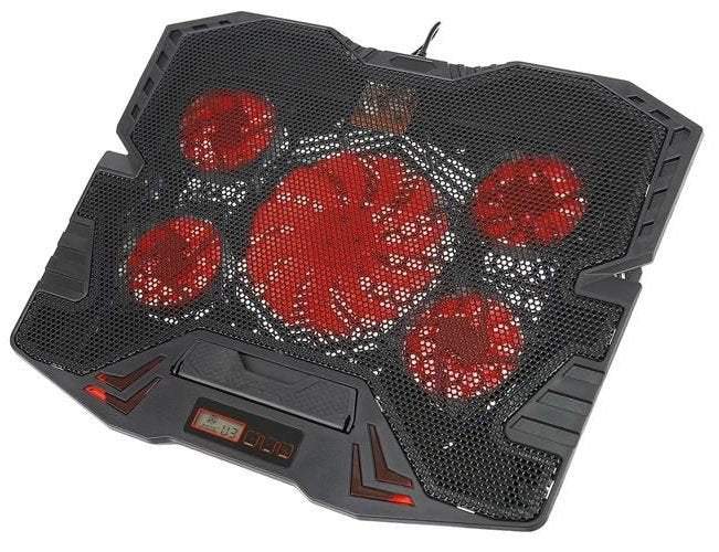 Dzesēšanas paliktnis klēpjdatoriem ar ātruma kontroli