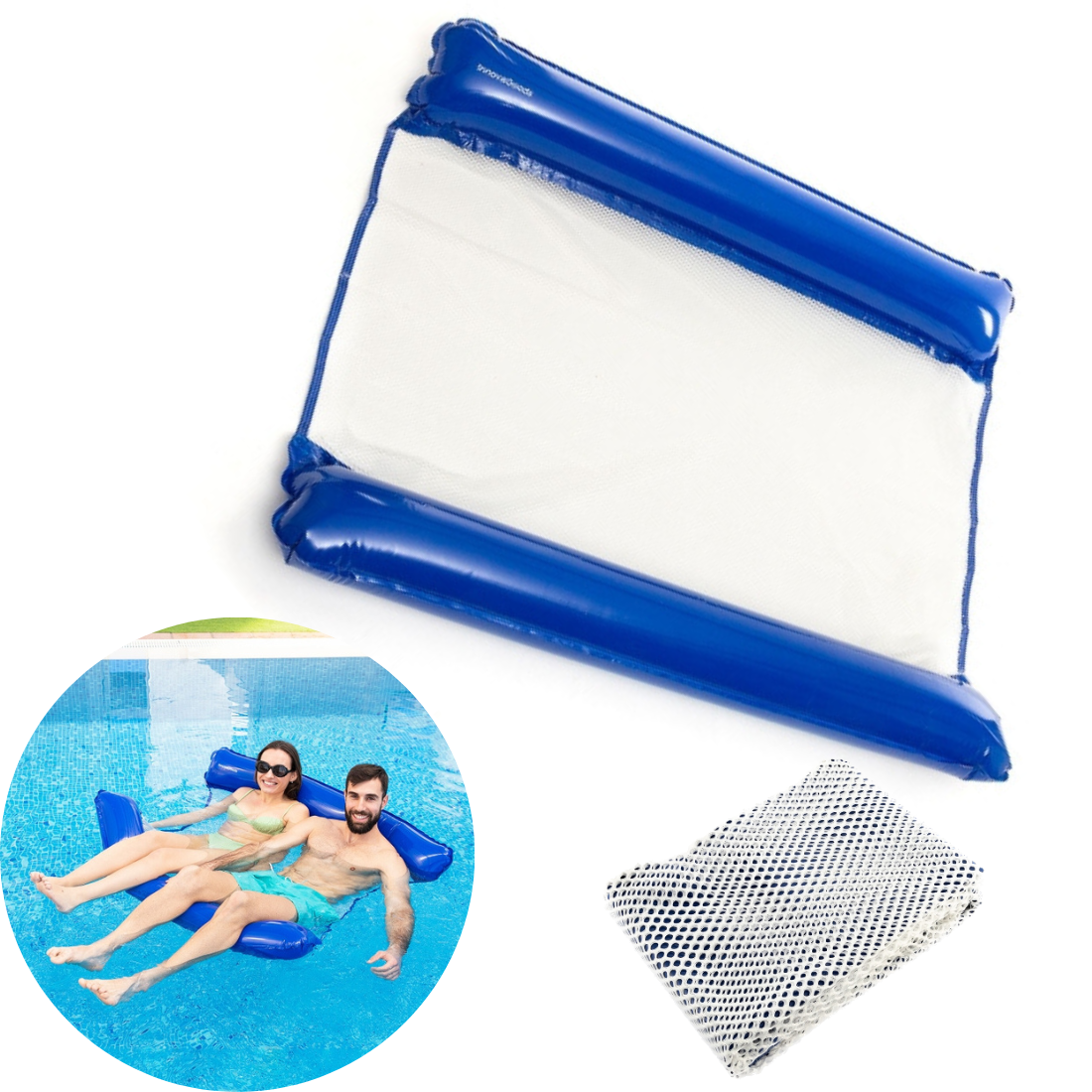 Divvietīgais ūdens matracis baseinam