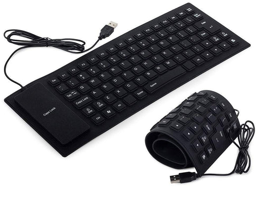 Silikona klaviatūra - salokamā tastatūra USB
