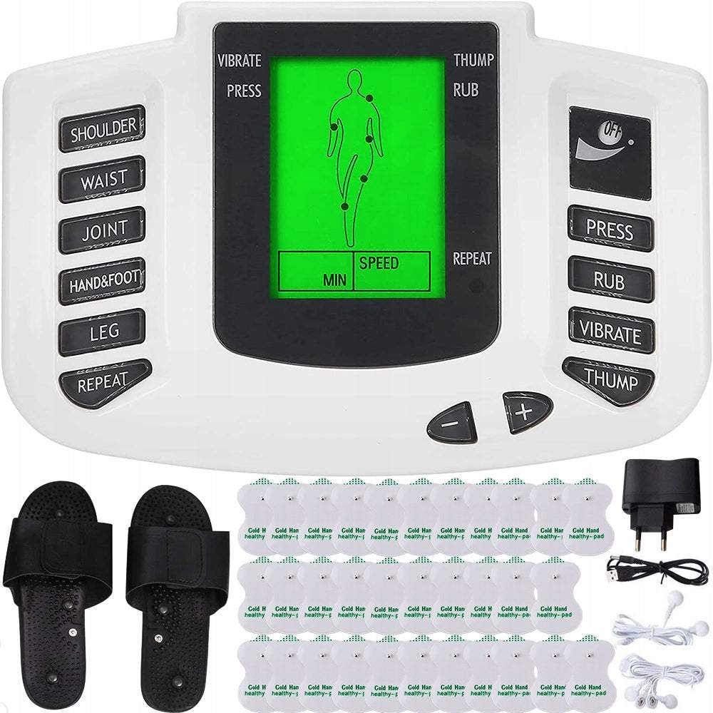 EMS un TENS ķermeņa masētāja komplekts, daudzfunkcionāla masāžas ierīce
