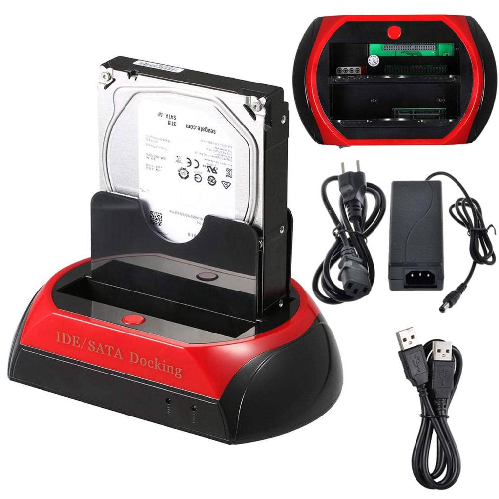 Cieto disku dokstacija - adapteris (SATA, ATA, IDE, HDD, SSD, USB)