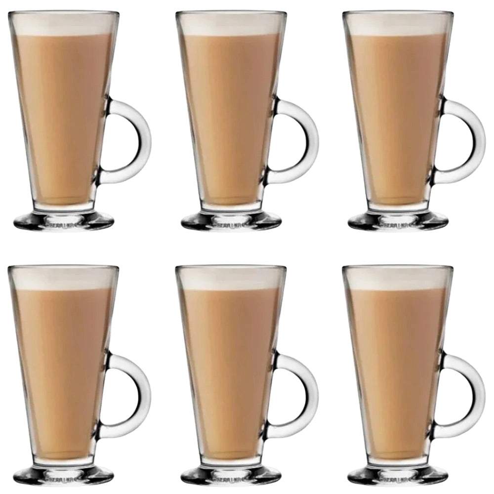 Latte kafijas krūžu 6 gabalu komplekts