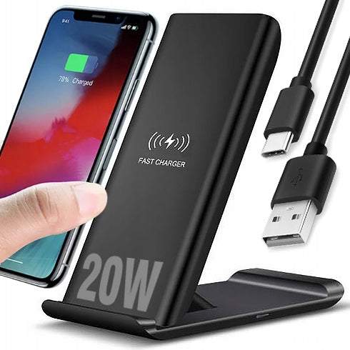 Bezvadu indukcijas lādētājs 20W - ātrā bezvadu uzlāde