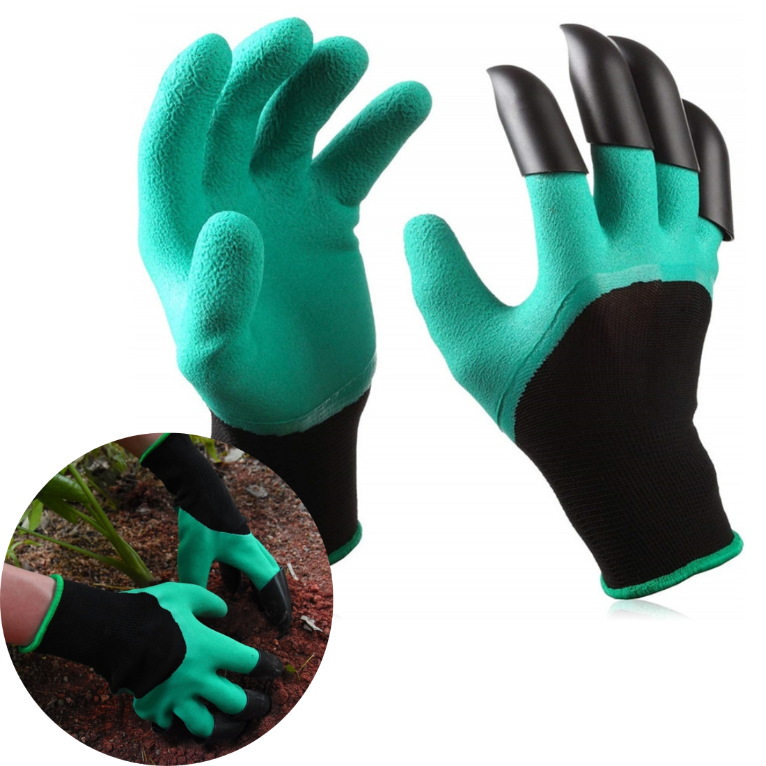 Dārza cimdi ar nagiem