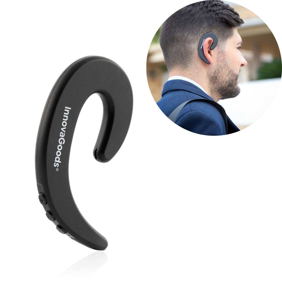 Brīvas auss, atvērtās sporta austiņas InnovaGoods OpenEar