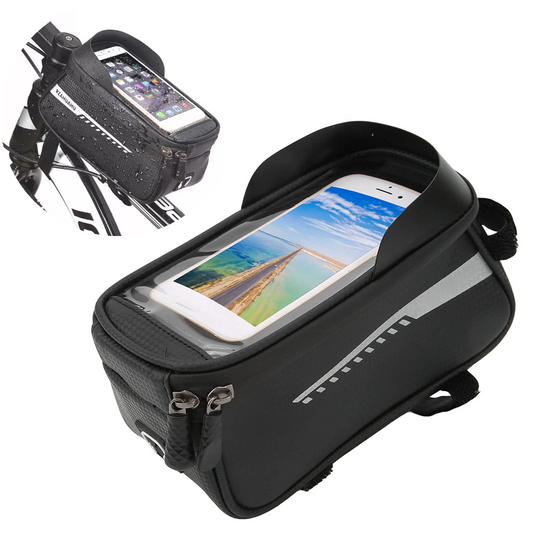 Ūdensizturīgs telefona turētājs-soma velosipēda stūrei