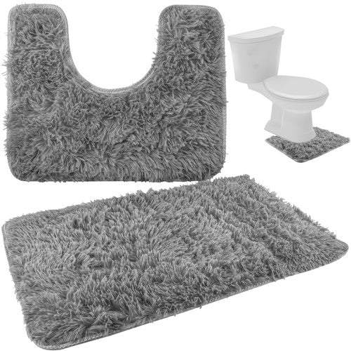 Vannas istabas paklāja komplekts - pelēks