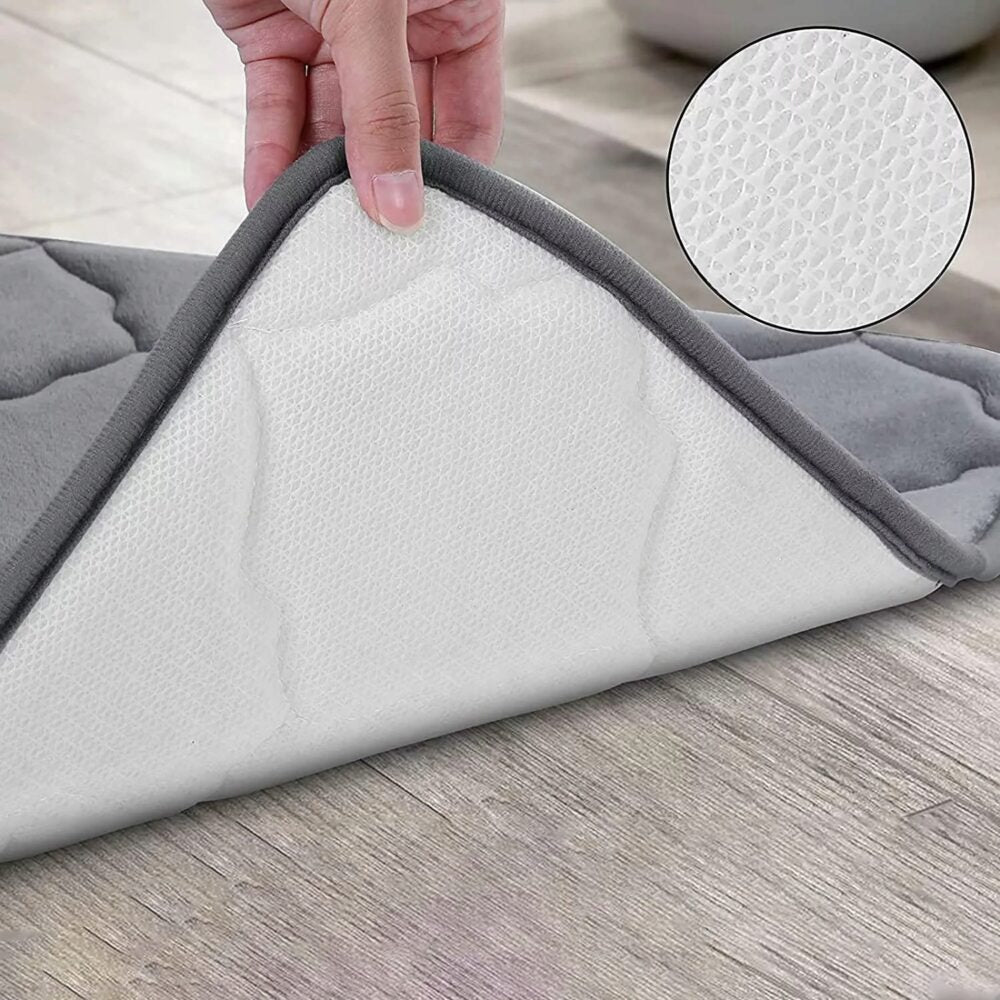 Vannas istabas paklājs pelēks