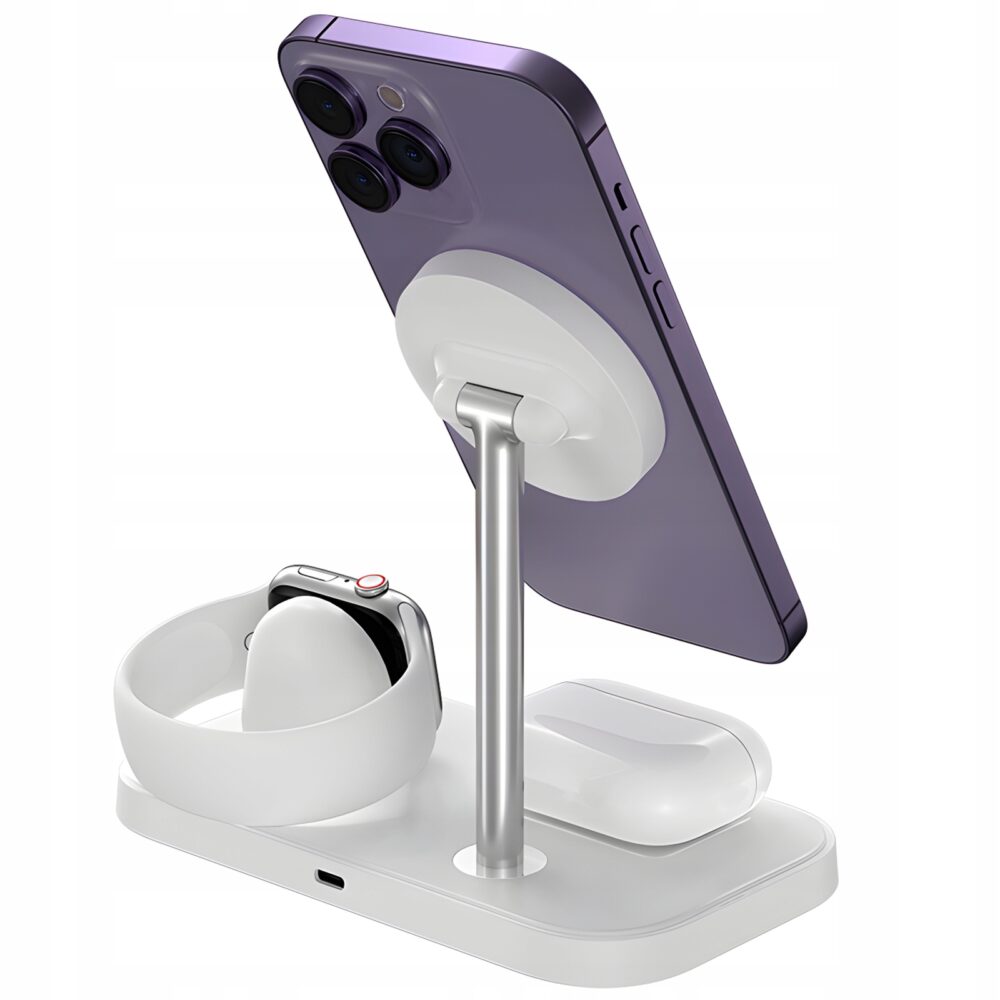 3in1 uzlādes stacija ZHX-CW01 balta