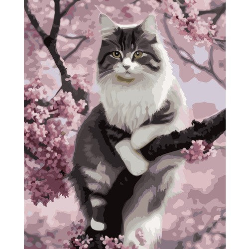 Glezno pēc skaitļiem - kaķēns