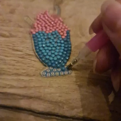 Dimantu mozaīka - atslēgu piekari