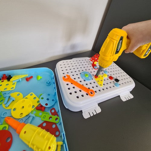 Radoša mozaīka ar skrūvgriezi