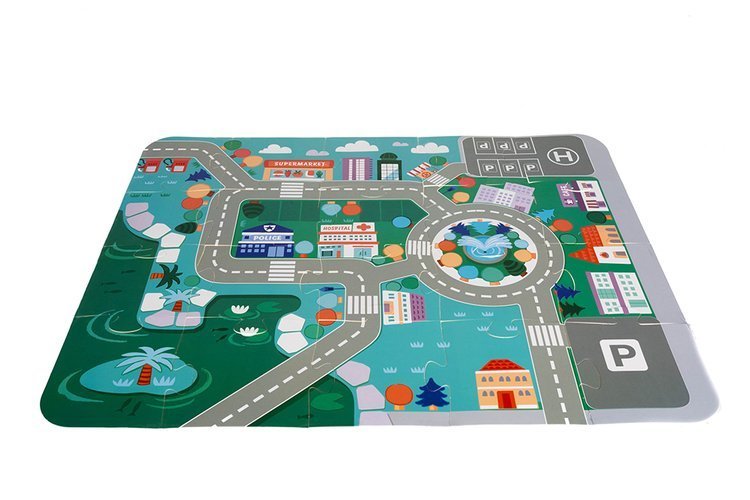 Koka bloki - pilsēta