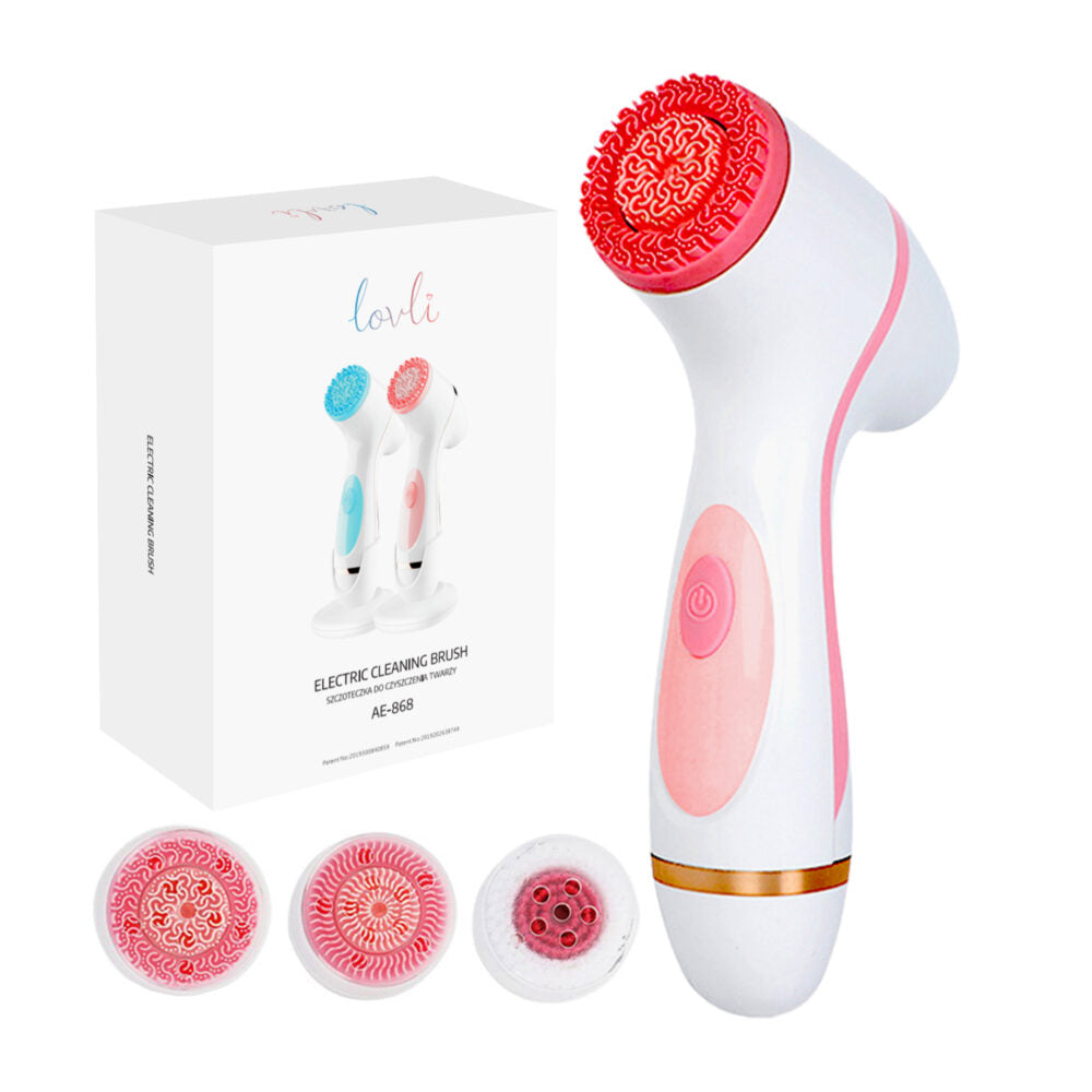 Elektriskā sejas birstīte AE-868, rozā