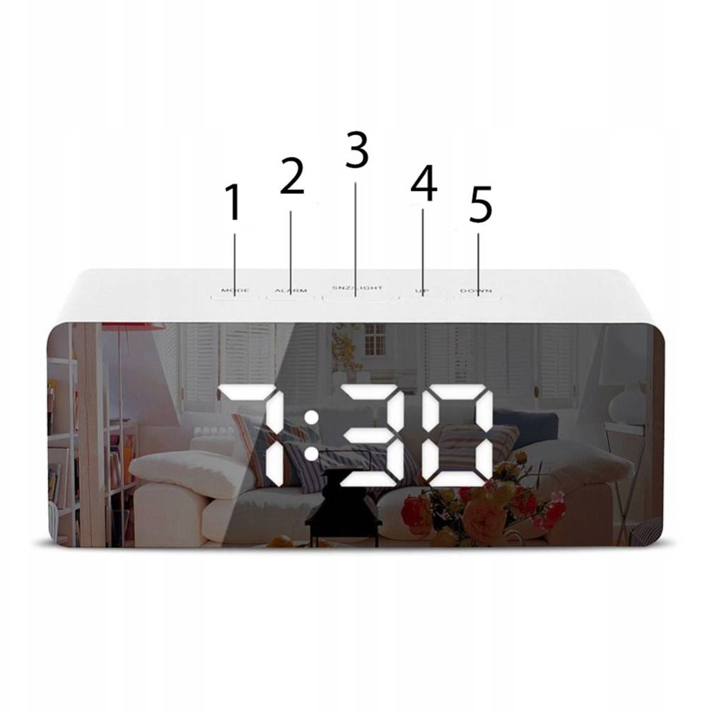 Modinātājs - Pulkstenis Spogulis