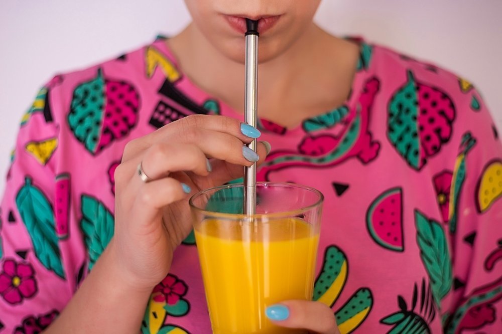 Nerūsējošā tērauda dzeršanas salmiņi (2 gab./komplektā + birste)