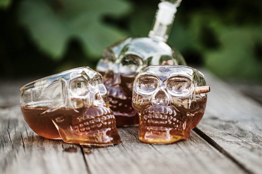 Glāze "Ložu necaurlaidīgs SKULL GLASS"