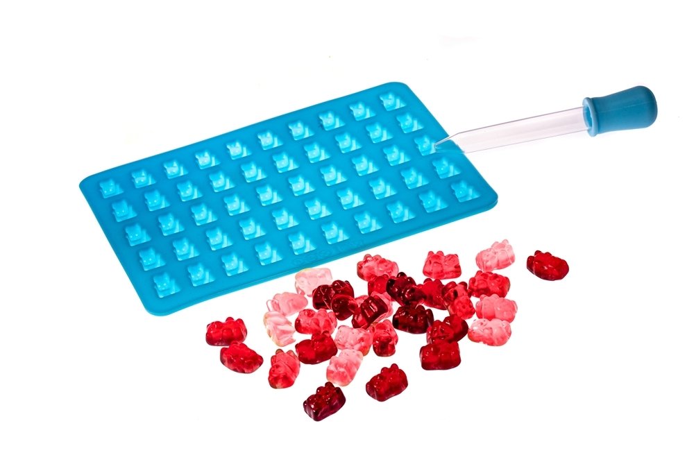 Gumijlāču želeja, šokolāde, ledus veidne