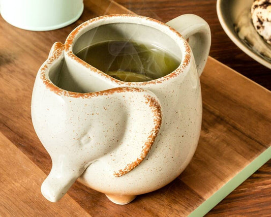 ELEPHANT krūze - PELĒKA - ar tējas maisiņu