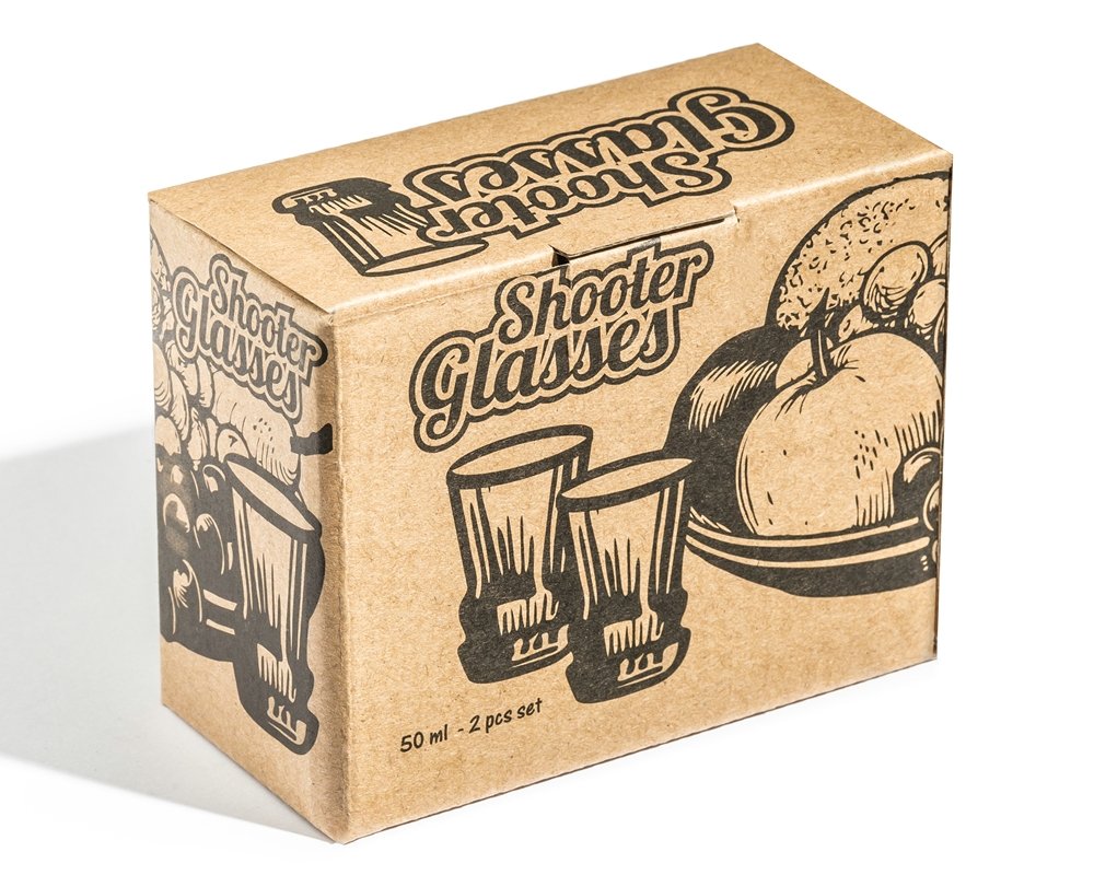 Šotu glāzes - pudeles augšdaļa 2 gab