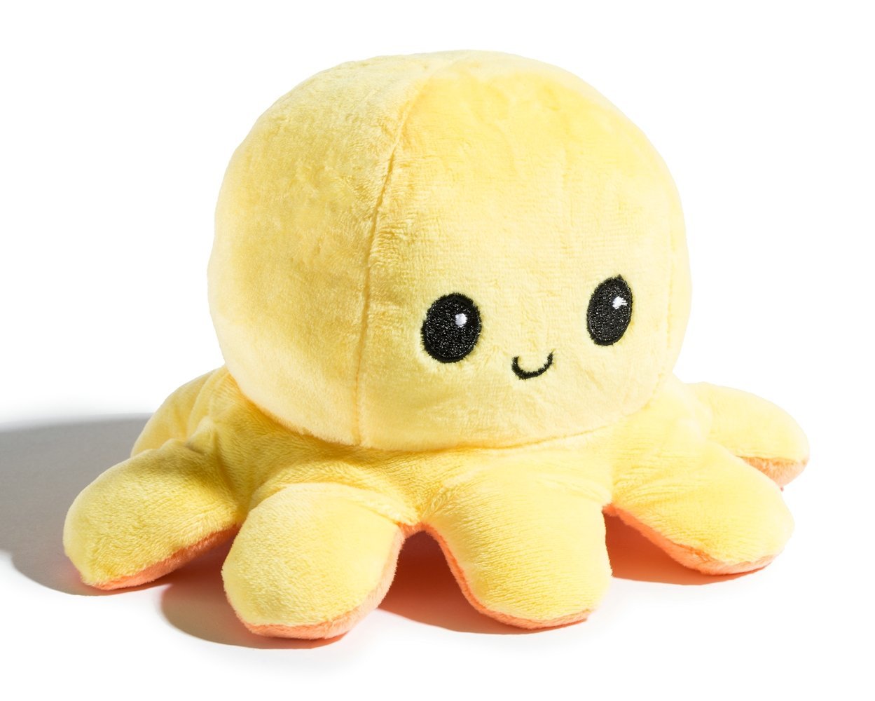 Apgriežama plīša rotaļlieta - astoņkājis (oranža-dzeltena)