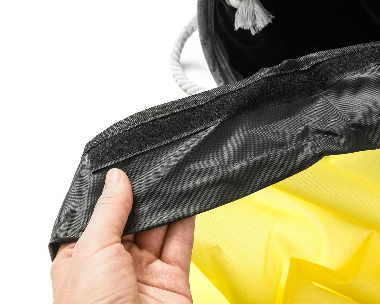 Auduma soma ar spēļu paklājiņu 2in1 - DZELTENS