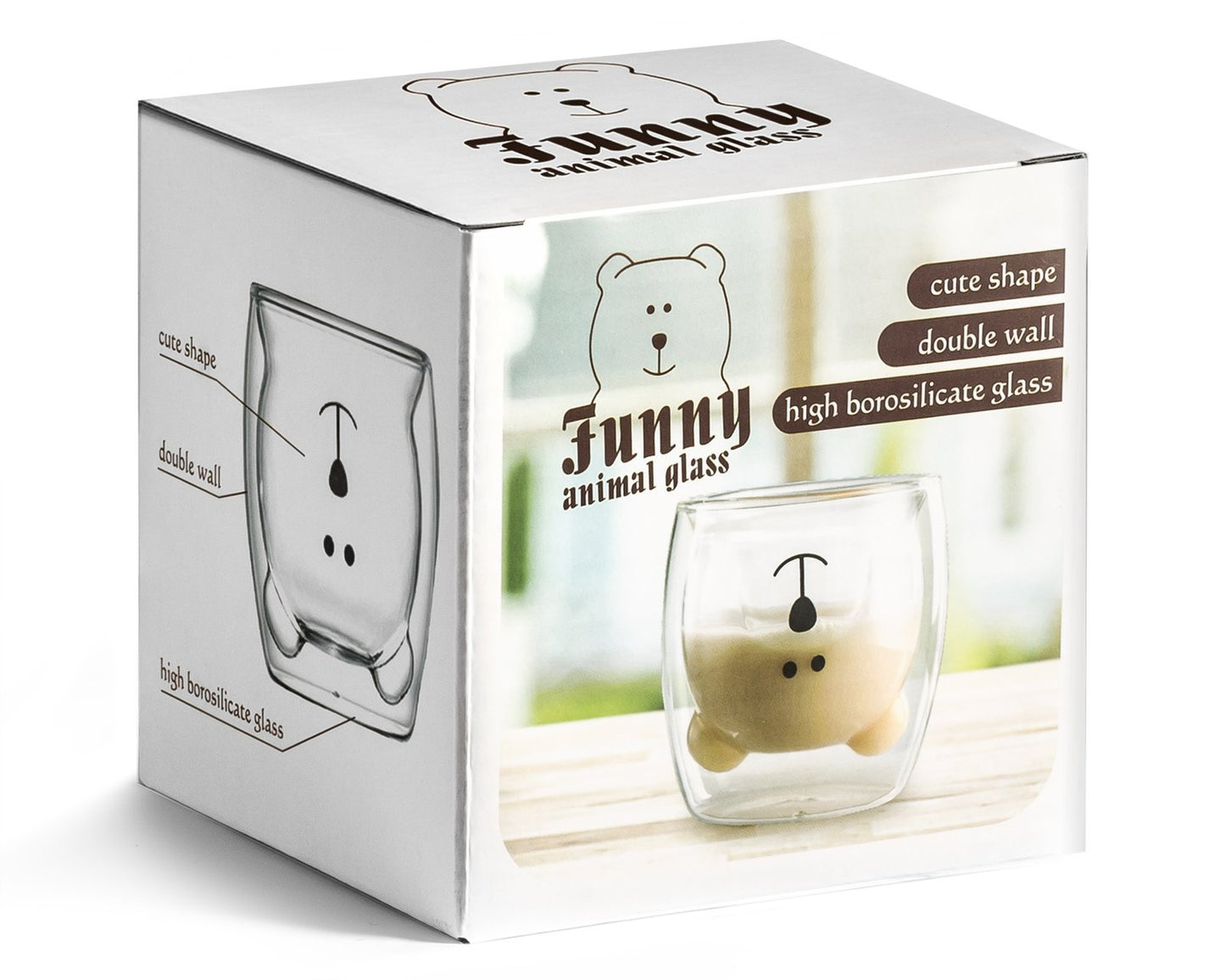 Divsienu glāze BEAR