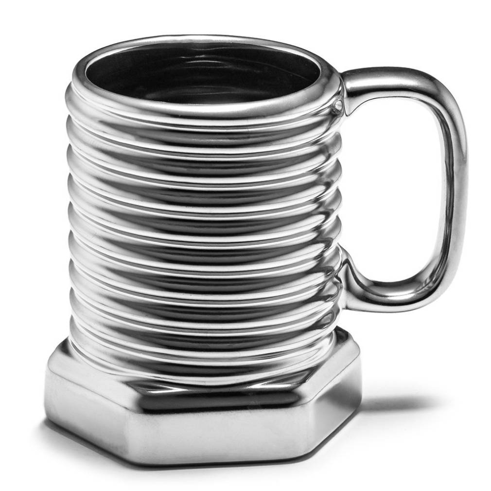 Skrūvējamā krūze - SUDRABA