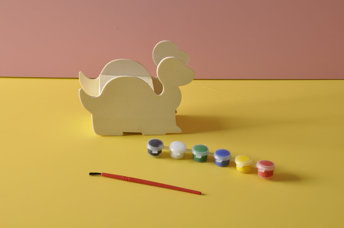 Naudas banka - krājkase DINO ar krāsošanas komplektu